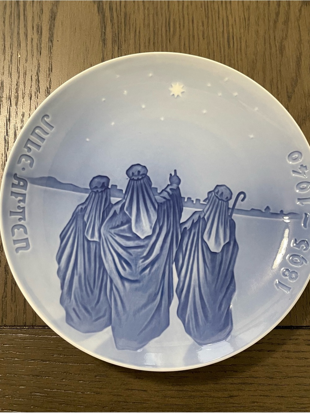 Blue Three Wise Men Decorative Wall Plate